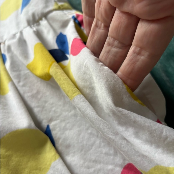 kate spade White Sleeveless Mini Dress with Yellow Lemon & Navy-Pink Leaf Print - Picture 7 of 9